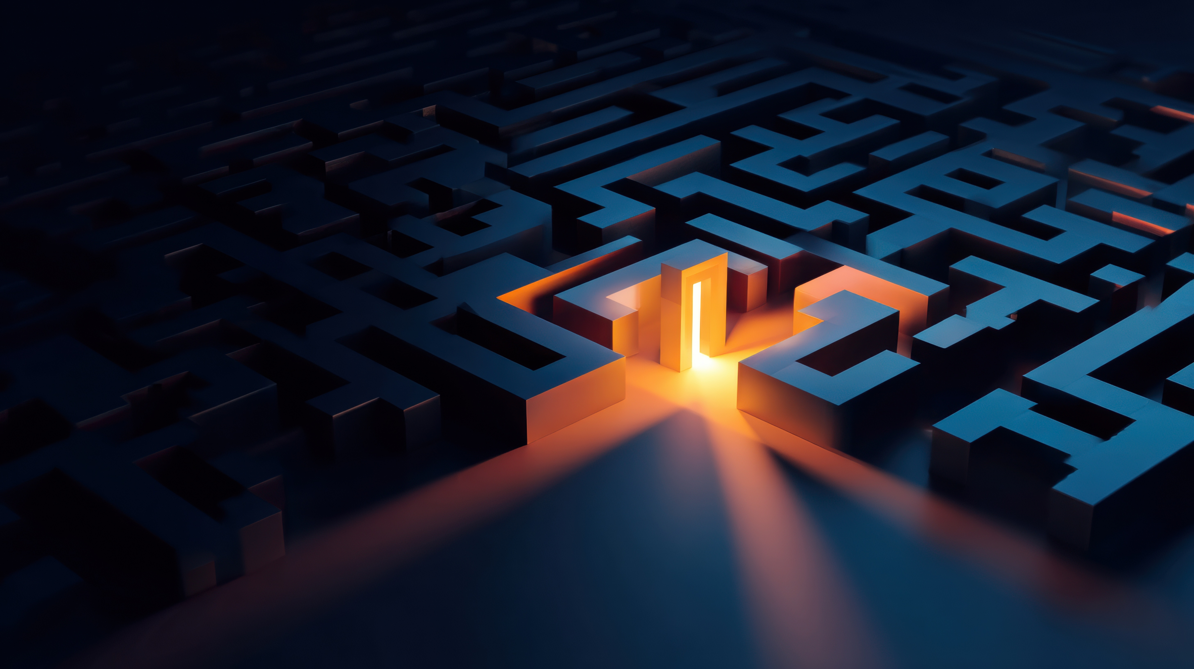 Solution maze pattern